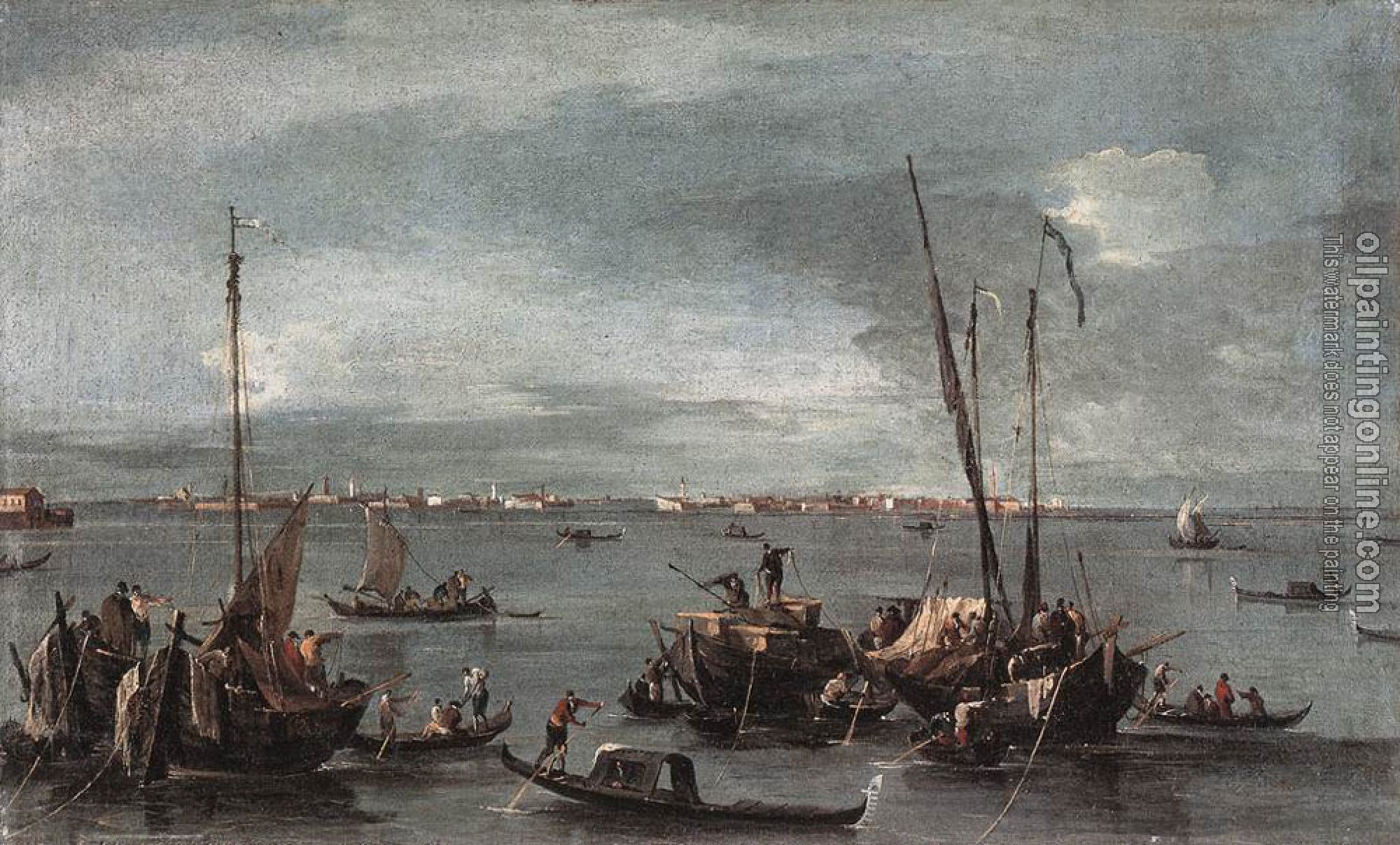 Francesco Guardi - The Lagoon Looking toward Murano from the Fondamenta Nuove